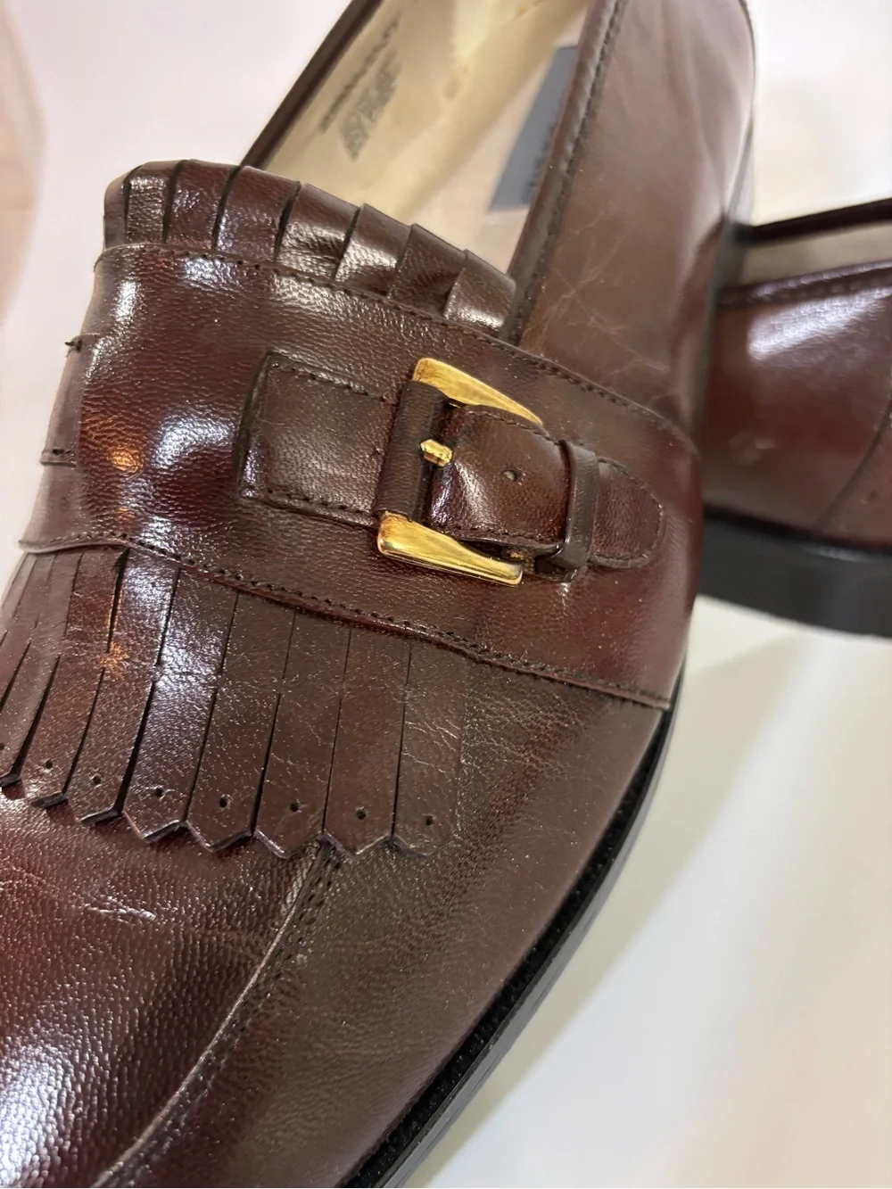 Stacy Adam’s Brown Leather Loafers Size 12 La Salle